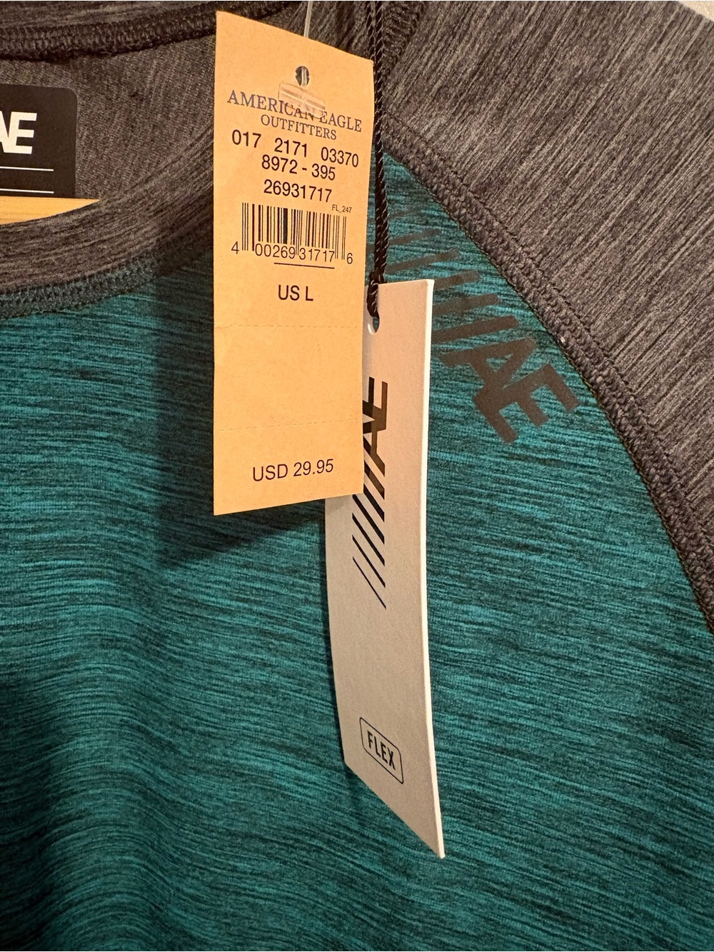 American Eagle Men’s Flex Active Top - Picture 2 of 7